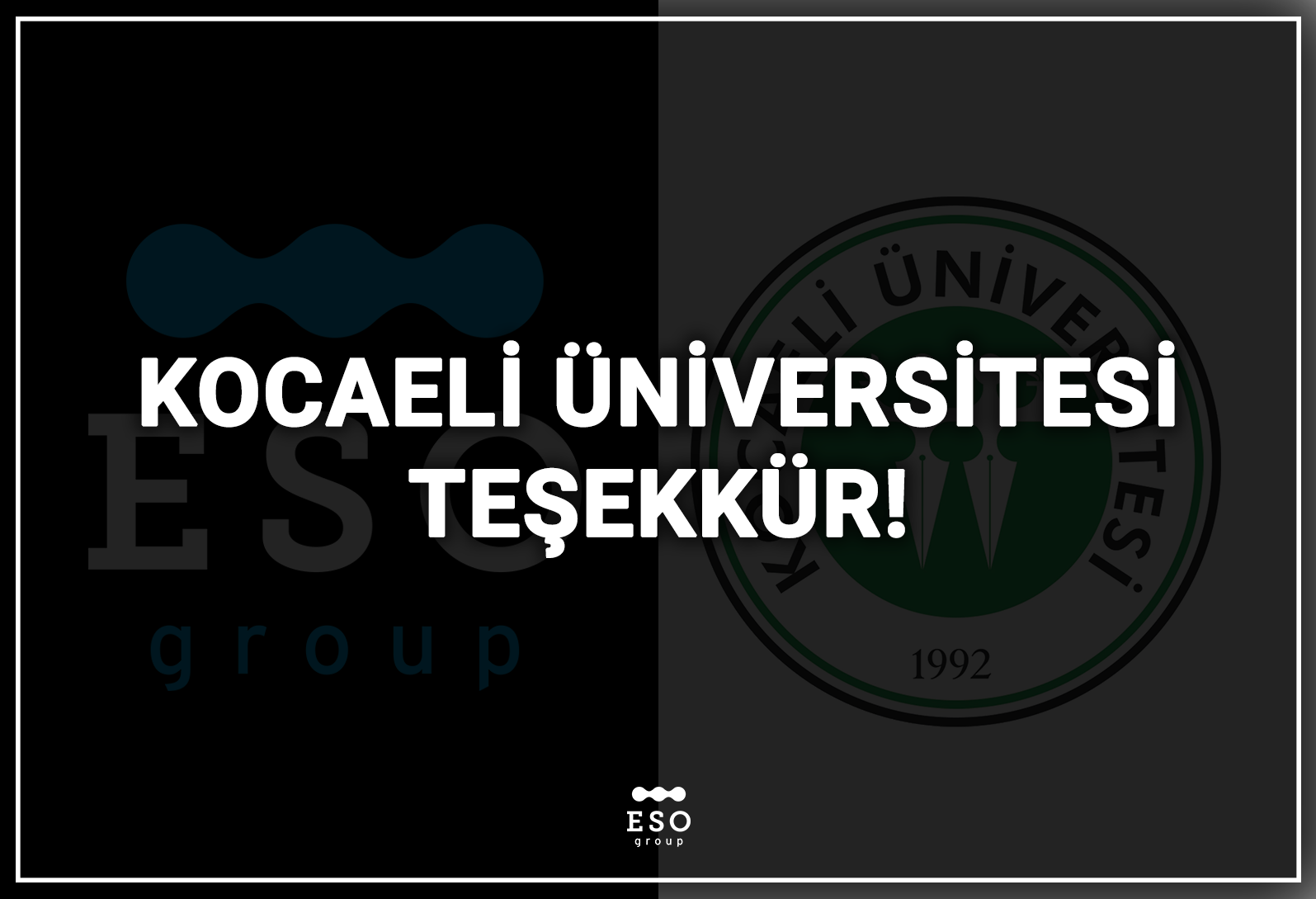 Kocaeli Üniversitesi Teşekkür